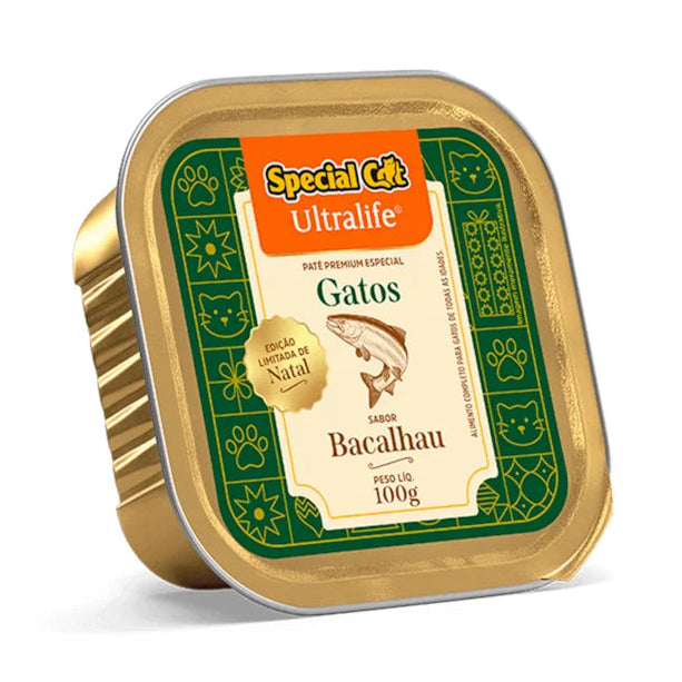 Alimento Úmido Special Cat Ultralife Patê Natal Bacalhau 100g