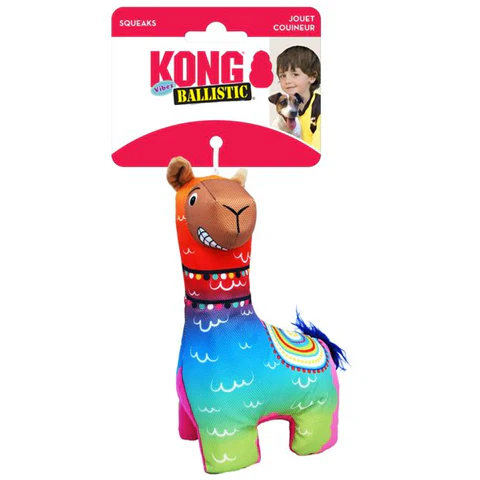 Brinquedo para Cachorro KONG Ballistic Vibez LLamas Assorted Small/Medium