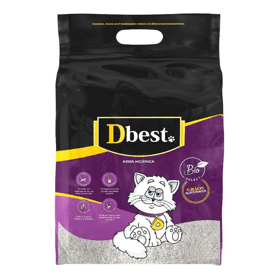 Areia Higiênica Biodegradável Dbest Bio Select 2kg