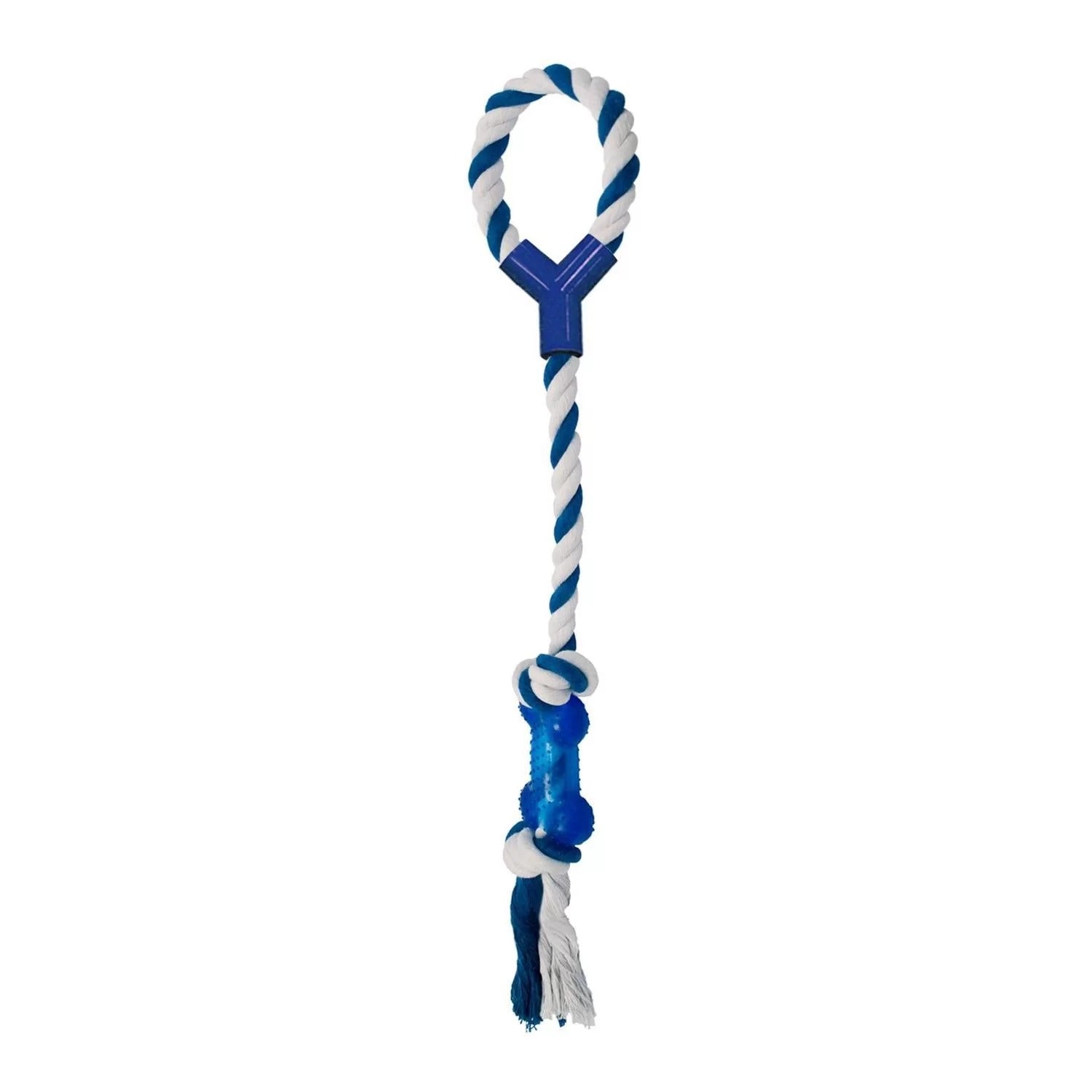 Brinquedo para Cachorro Lupe Corda com Puxador Ossinho