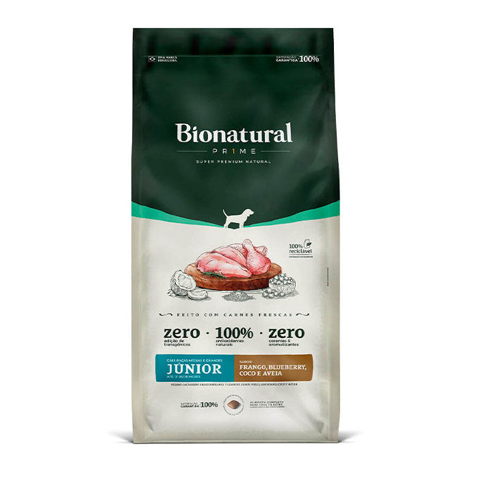 Ração Bionatural Prime Cães Filhotes Raças Médias e Grandes Cordeiro 15kg