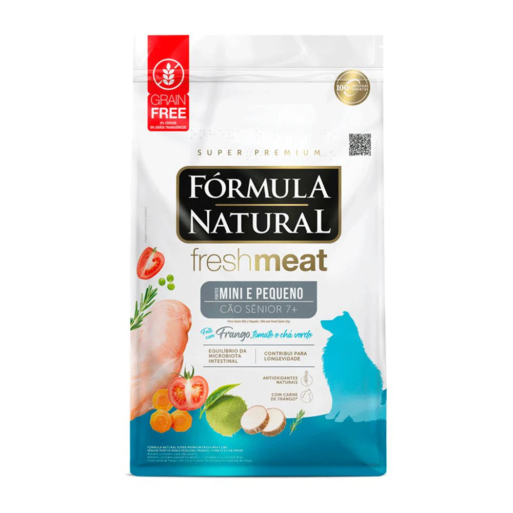 Ração Fórmula Natural Fresh Meat Cães Sênior Raças Pequenas e Mini 1kg
