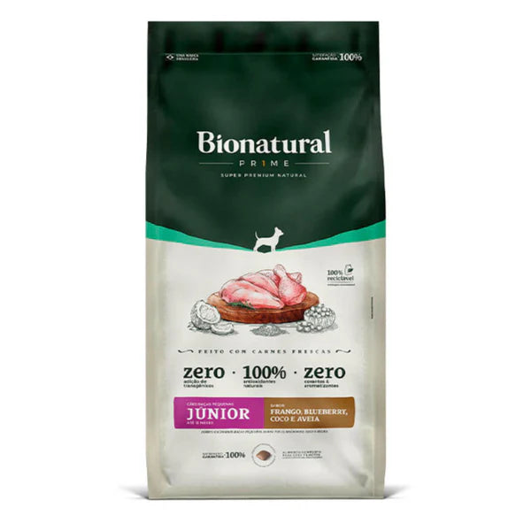 Ração Bionatural Prime Cães Filhotes Raças Pequenas Frango 1kg