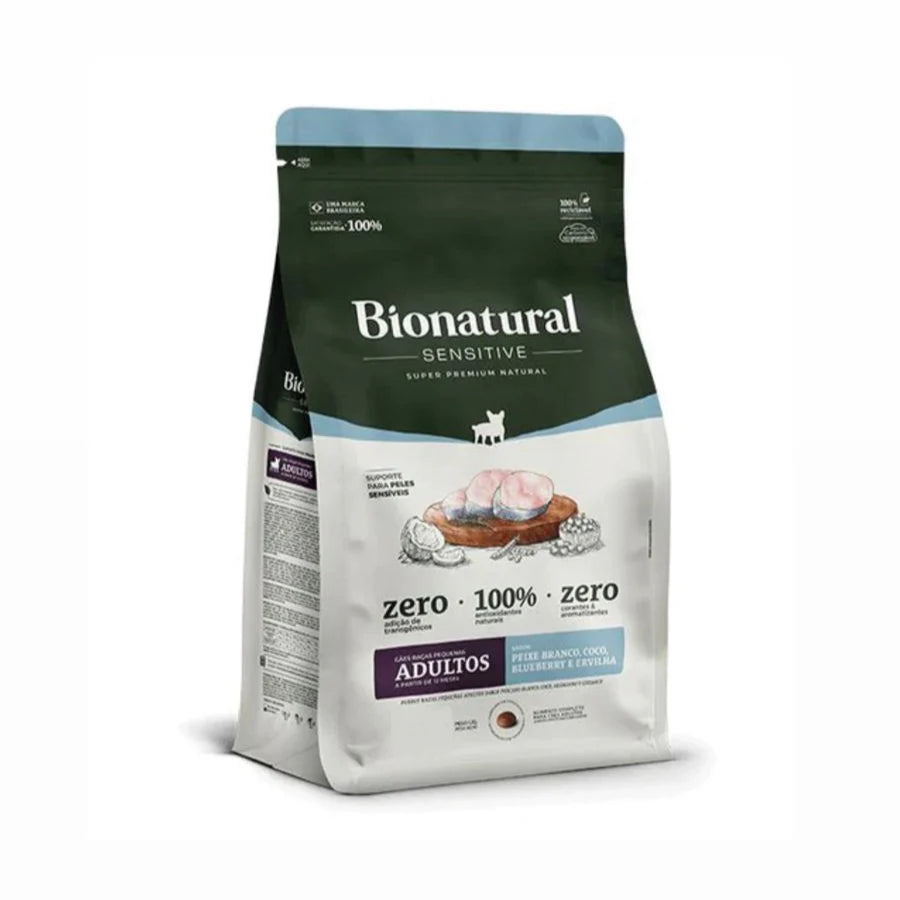 Ração Bionatural Sensitive para Cães Adultos de Raças Pequena 2,5kg