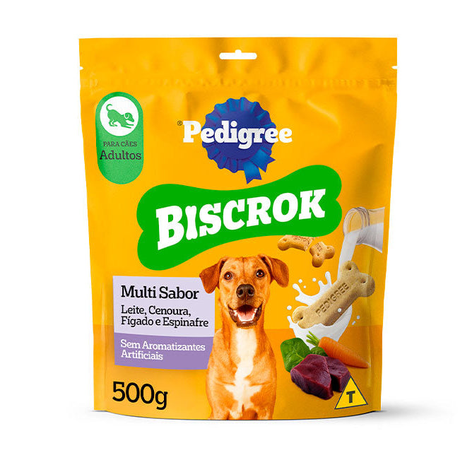 Biscoito Pedigree Biscrok Multi Cachorro Adulto 500g