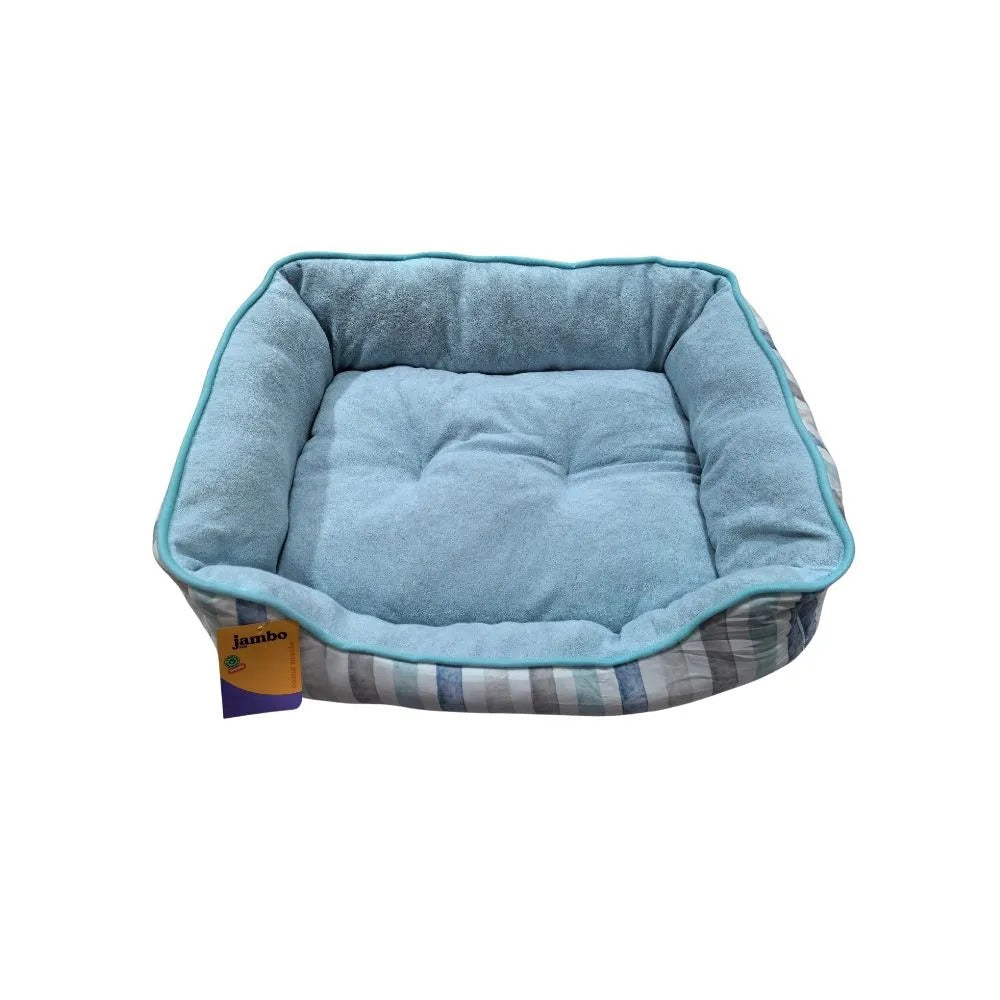 Cama para Cachorro Jambo Listrada Quadrada Pequena