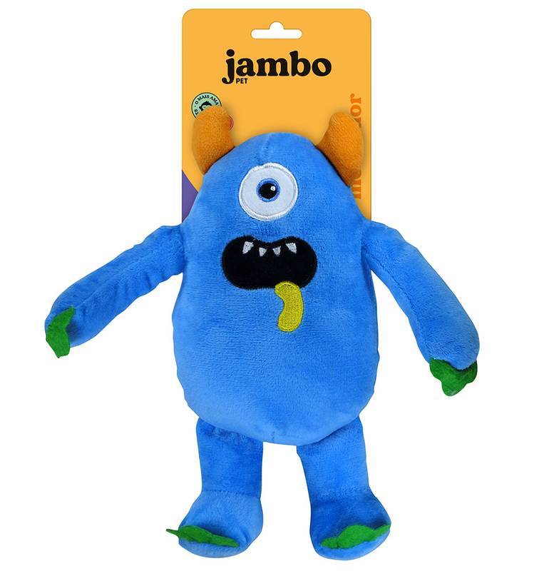 Brinquedo Jambo Mordedor Pelúcia Galáxia Monstro Azul