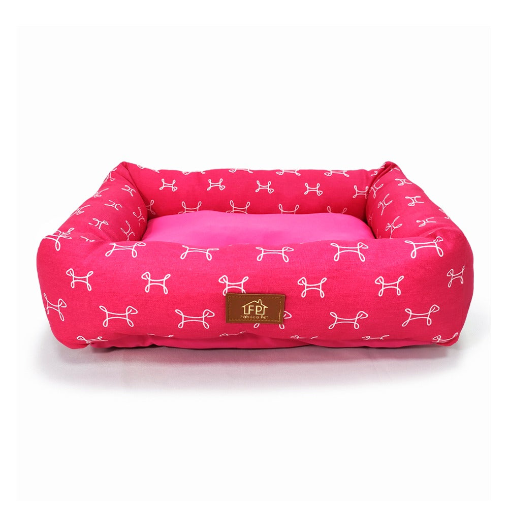 Cama Retangular Fábrica Pet Carmel Rosa G