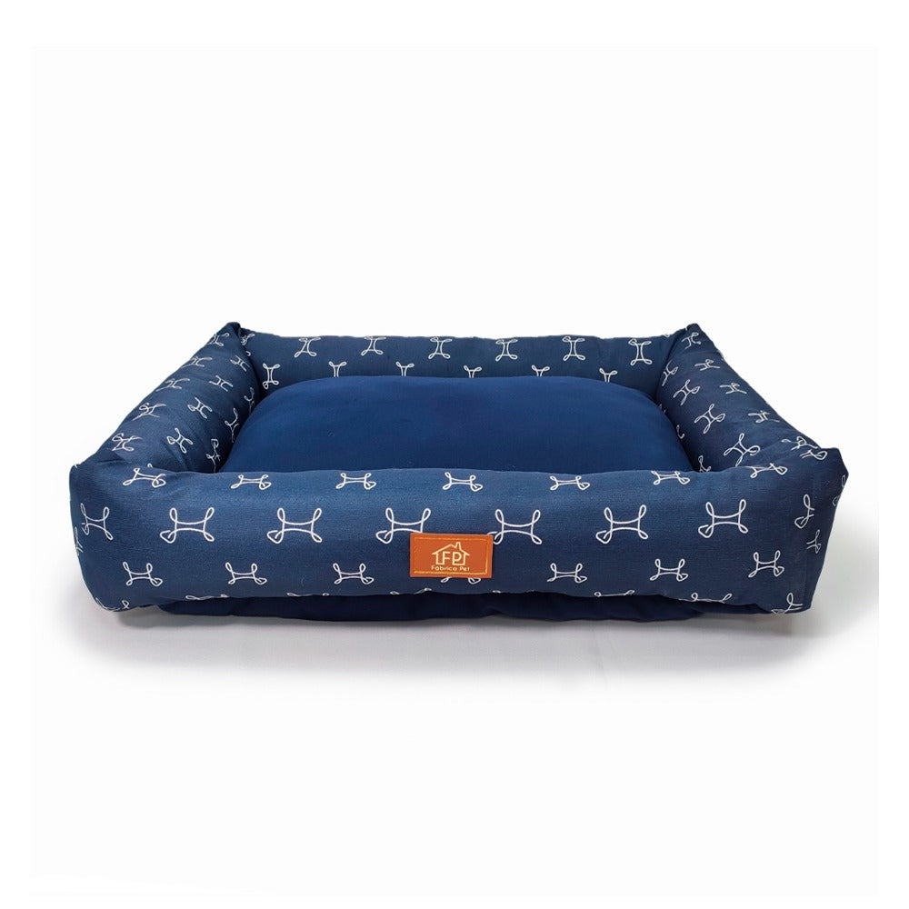 Cama Retangular Fábrica Pet Carmel Azul G