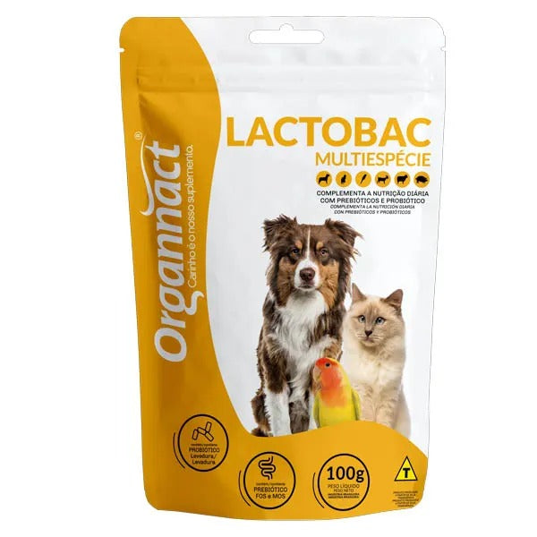 Suplemento Organnact Lactobac Multiespécie 100g