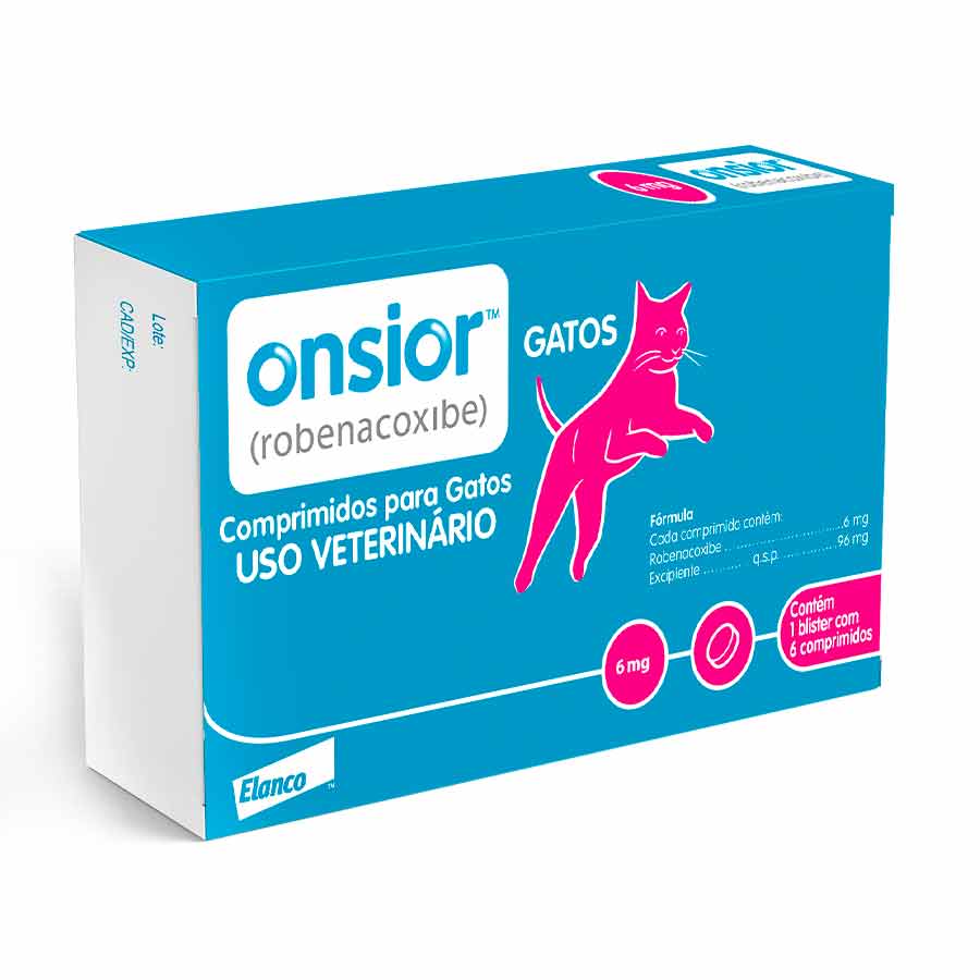 Anti-inflamatório Onsior Gatos 6mg 6 comprimidos