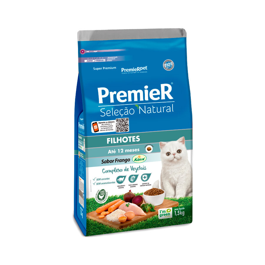 Ração Premier Seleção Natural Gato Filhote 1,5kg