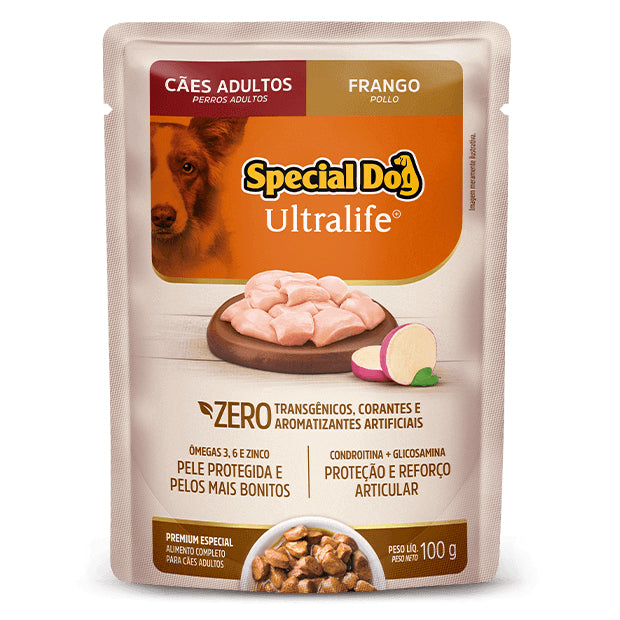 Alimento Úmido Special Dog Ultralife Cães Adultos Frango 100g