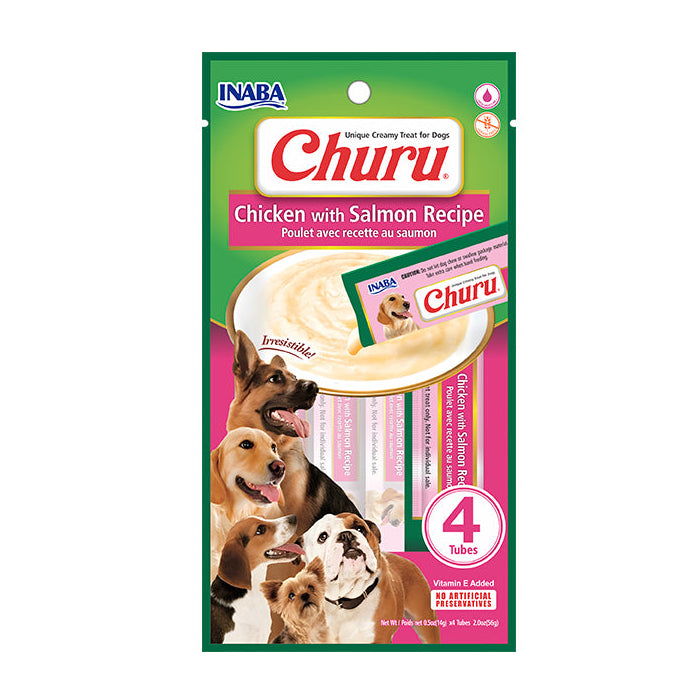 Petisco Cremoso Inaba Churu Salmão para Cachorros 56g