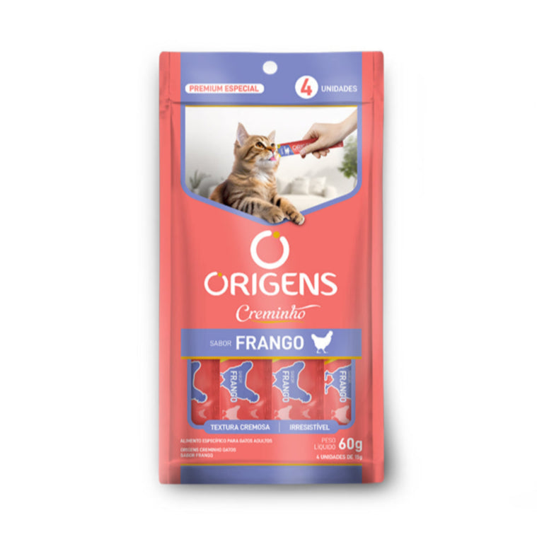 Snack para Gatos Origens Creminho Frango 60g