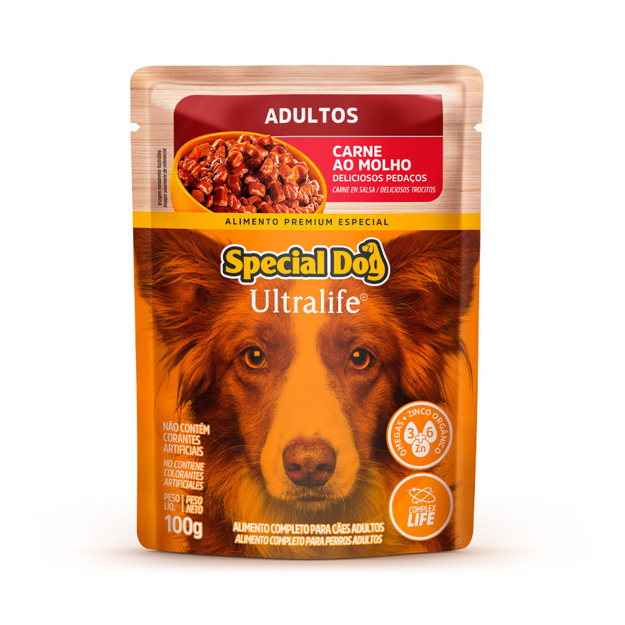 Alimento Úmido Special Dog Ultralife Cães Adultos Carne 100g