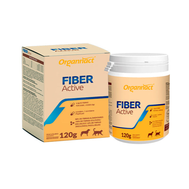 Suplemento para Cães e Gatos Organnact Fiber Active 120g