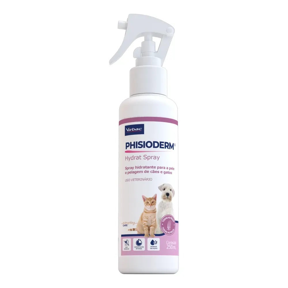 Hidratante Virbac Phisioderm Hydrat Spray para Cães e Gatos 250ml