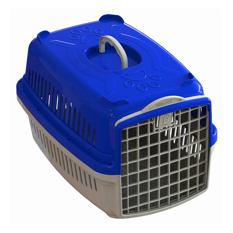 Caixa de Transporte MMA Pet Pata Forte Azul n0