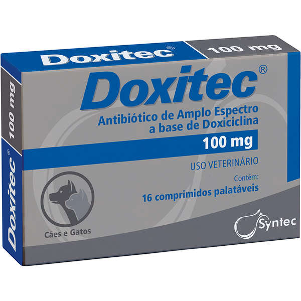 Doxitec Syntec Antibiótico 100mg 16 comprimidos