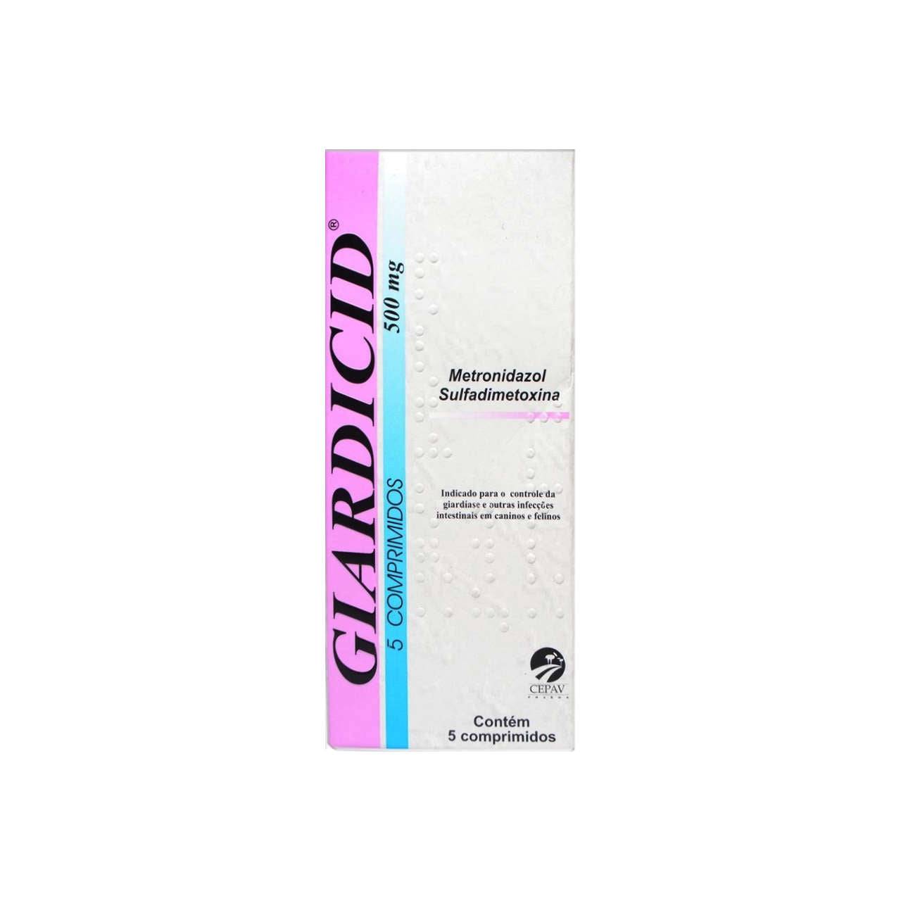 Giardicid 500mg Cepav 5 comprimidos