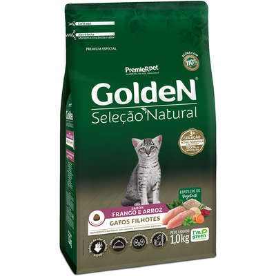 Ração Golden Seleção Natural Gatos Filhotes 1kg
