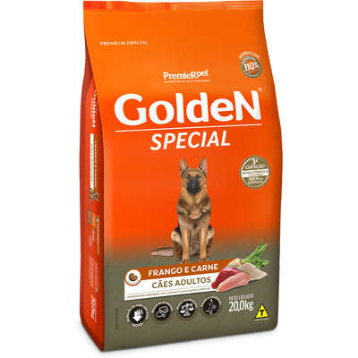Ração Golden Fórmula Special Cães Adultos Frango e Carne 20kg