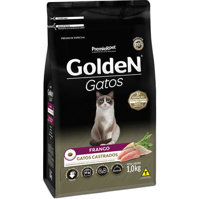Ração Golden Gatos Castrados Frango 1kg
