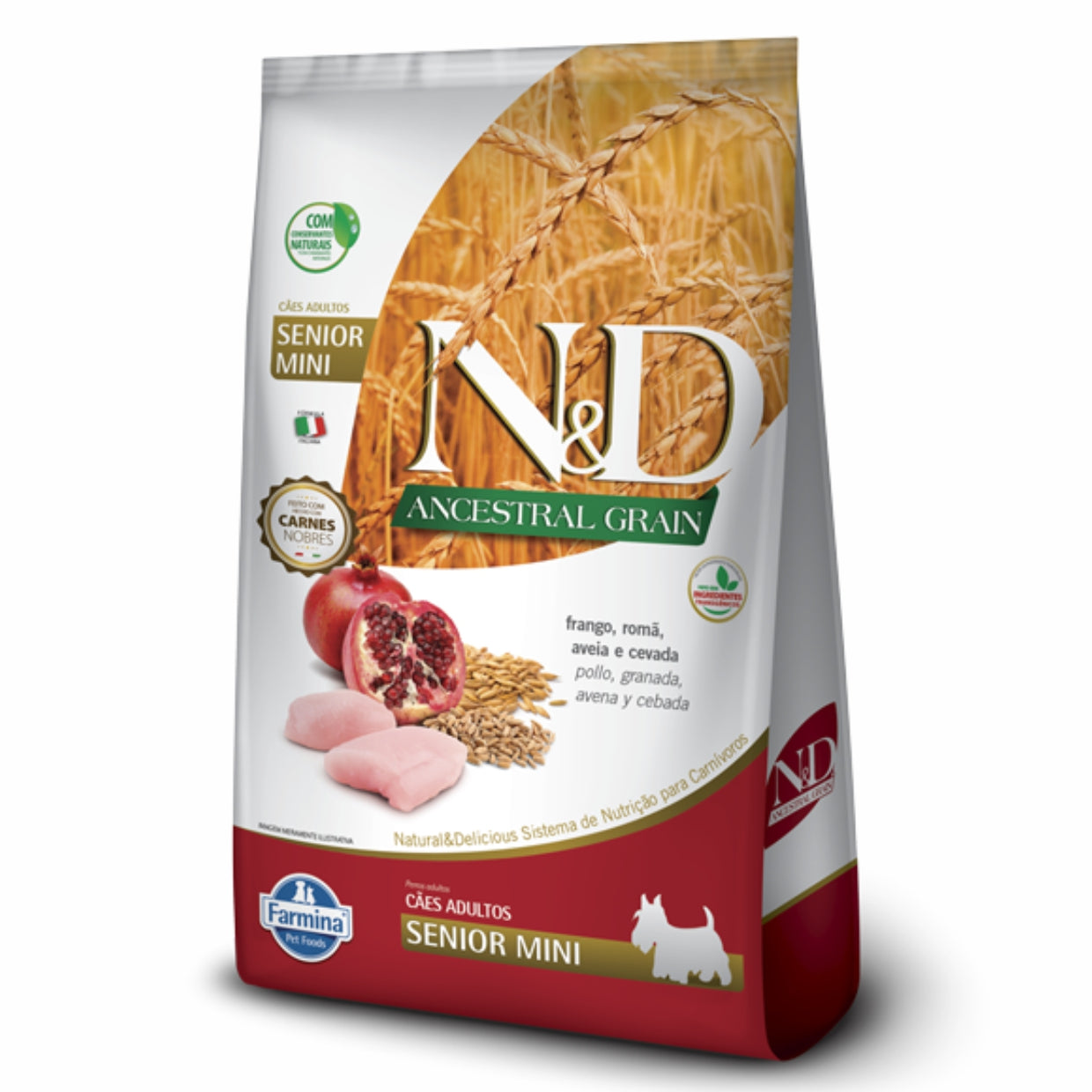 Ração N&D Ancestral Cães Sênior Mini Frango 800g