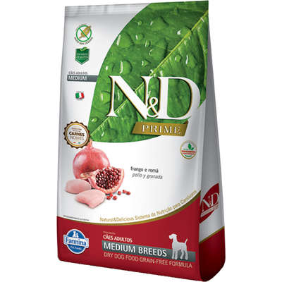 Ração N&D Prime Cães Adultos Medium Frango 10,1kg