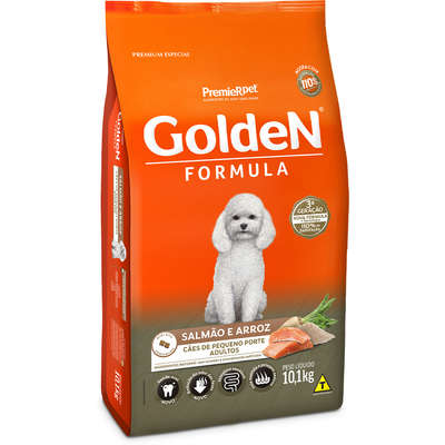 Ração Golden Fórmula Cães Adultos Mini Bits Salmão e Arroz 10,1kg