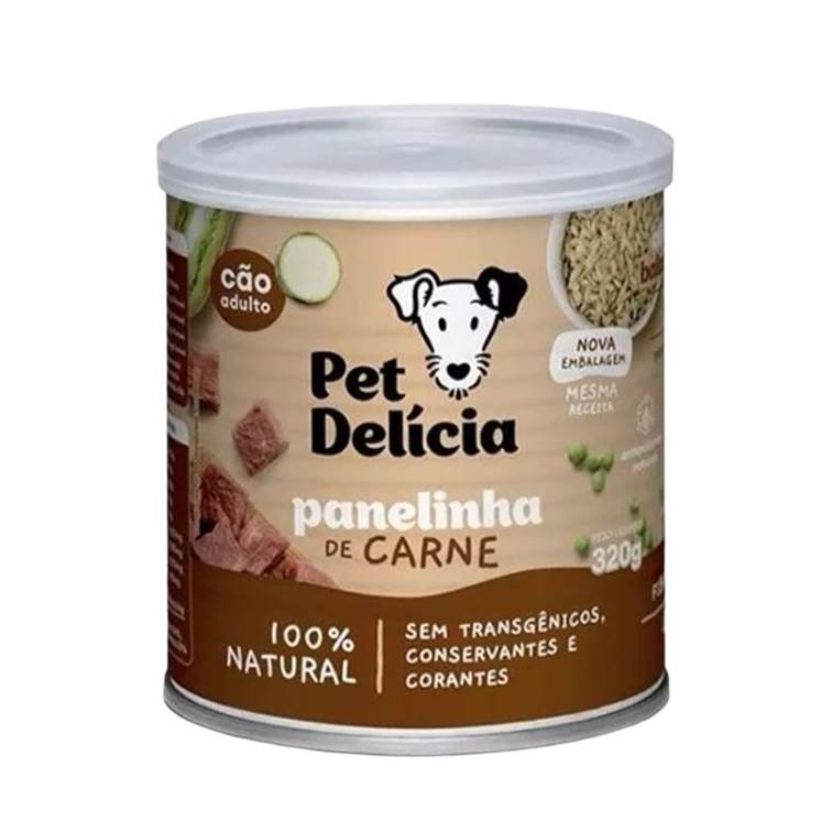 Alimento Natural Pet Delícia Cães Panelinha de Carne 320g