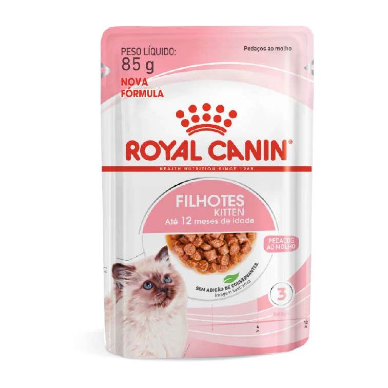 Alimento Úmido Royal Canin Sachê Gatos Kitten 85g