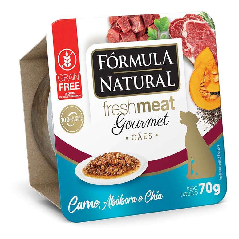 Alimento Úmido para Cachorro Fórmula Natural Fresh Meat Gourmet Carne 70g