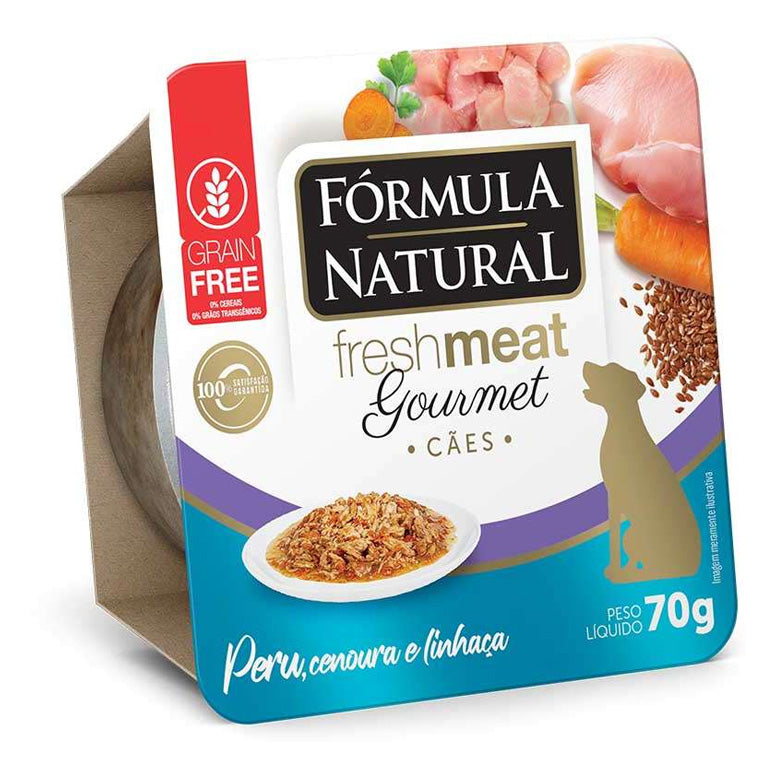 Alimento Úmido para Cachorro Fórmula Natural Fresh Meat Gourmet Peru 70g