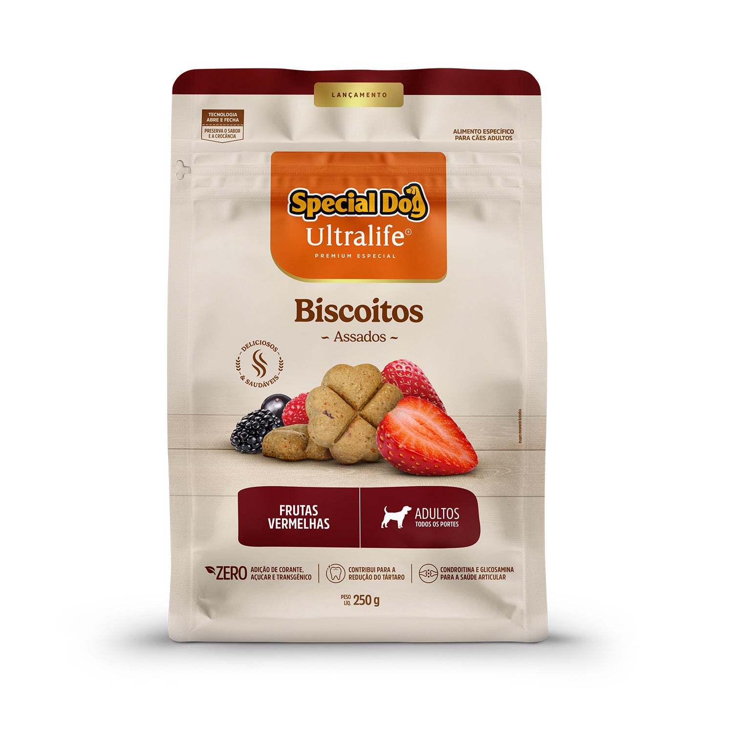 Biscoito Special Dog Ultralife Cães Adultos Frutas Vermelhas 250g