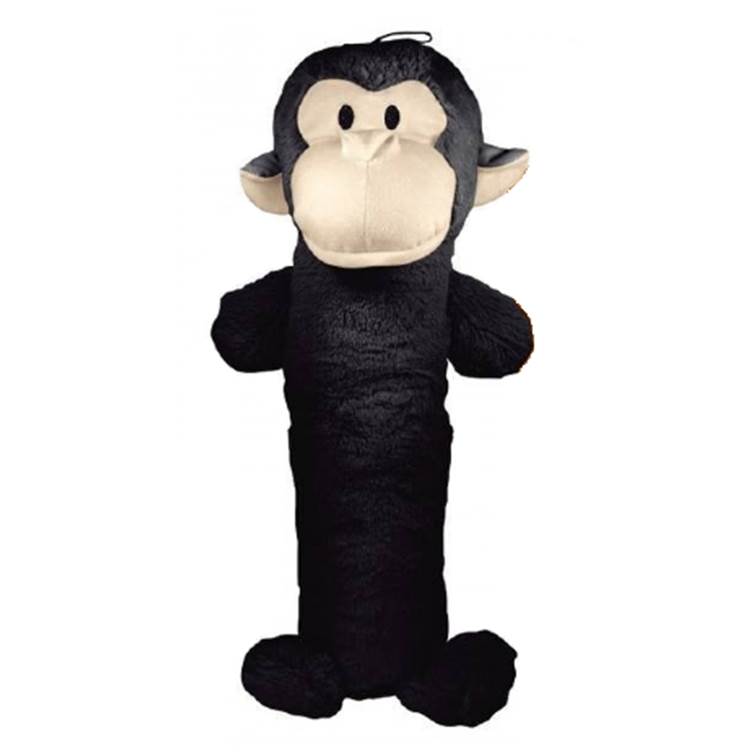 Brinquedo Jambo Mordedor Pelúcia Macaco Monkey Fleece Preto Grande