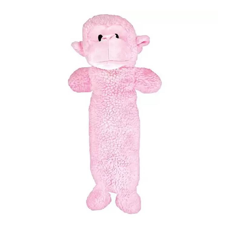 Brinquedo Jambo Mordedor Pelúcia Macaco Monkey Fleece Rosa Grande