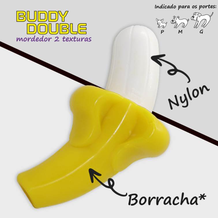 Brinquedo para Cachorro Buddy Toys Double Banana