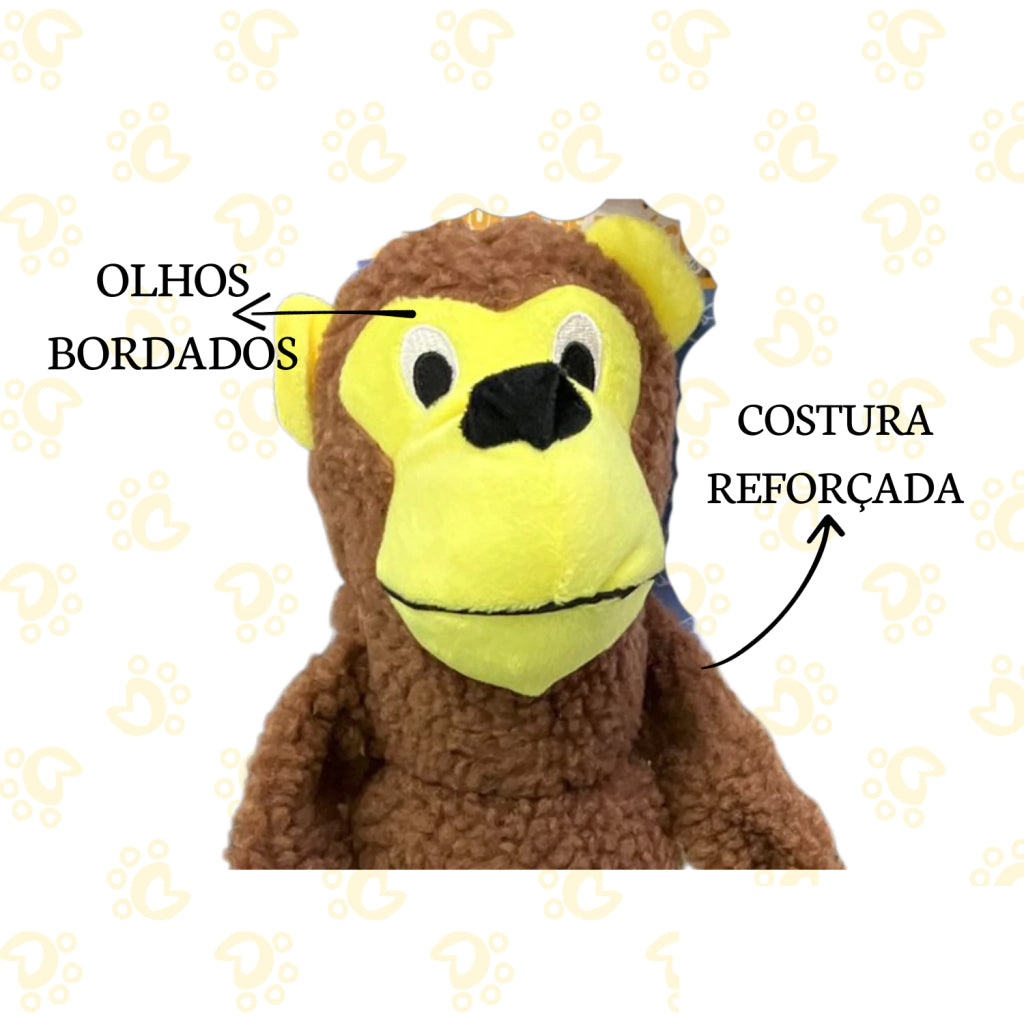 Brinquedo para Cachorro Pelúcia Macaco Elo