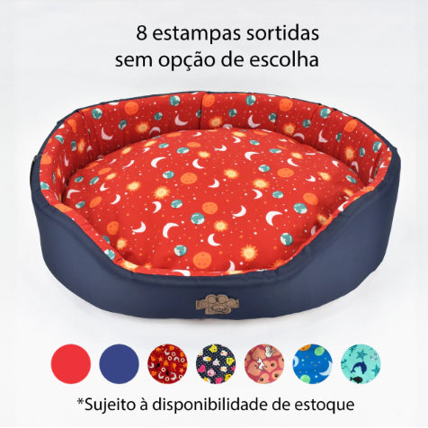 Cama para Cachorro Ferpa Pets Redonda de Nylon M