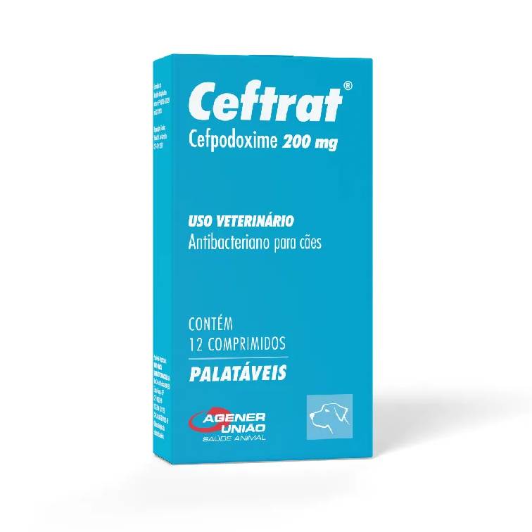 Ceftrat Agener União 200mg 12 comprimidos