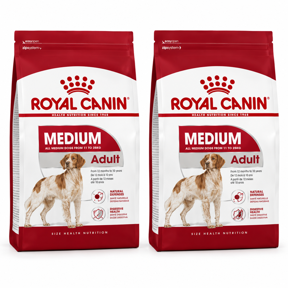 Combo Ração Royal Canin Medium Adult 12kg 2 unidades