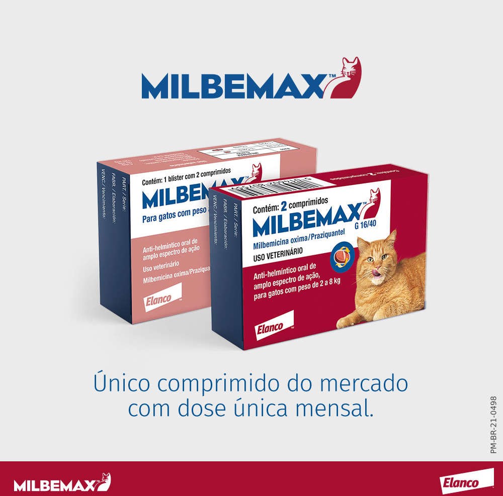 Vermífugo Milbemax G para Gatos 0,5 a 2kg 2 comprimidos