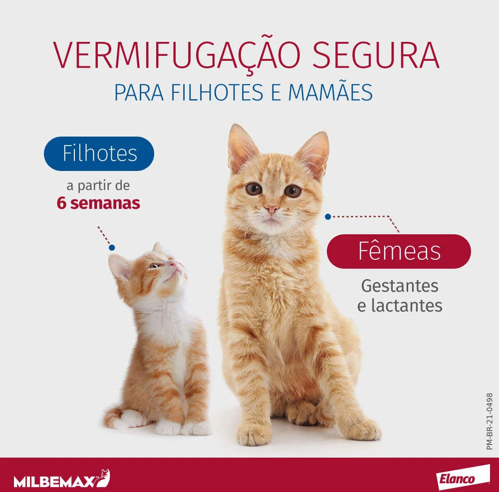 Vermífugo Milbemax G para Gatos 0,5 a 2kg 2 comprimidos