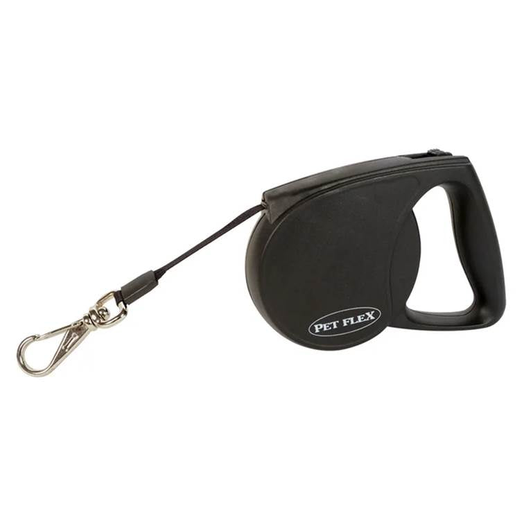 Guia Retrátil Pet Flex Premium Preta até 25kg