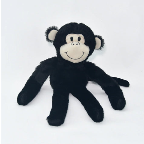 Brinquedo para Cachorro Macaco Pelúcia Ferpa Pets Preto