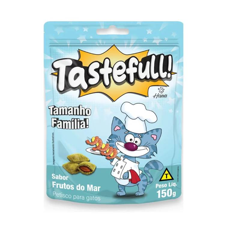 Petisco Hana Tastefull Nuggets Gatos Frutos do Mar 150g