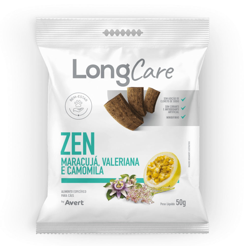 Petisco Natural para Cachorro LongCare Zen Avert 50g