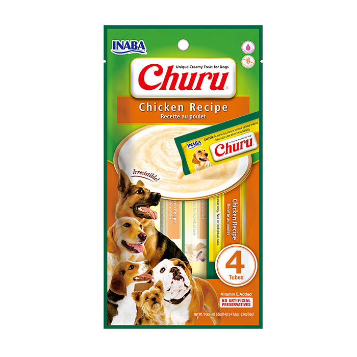 Petisco Cremoso Inaba Churu Frango para Cachorros 56g